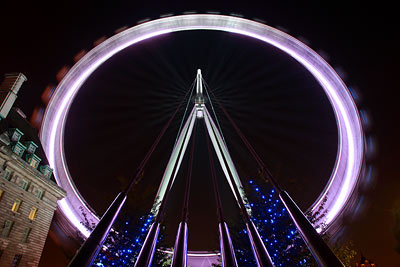 London Eye spinning