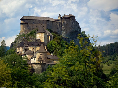 Amazing castle on road through Slovakia