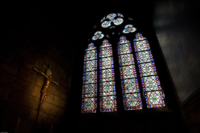 Notre Dame Stained Glass Window
